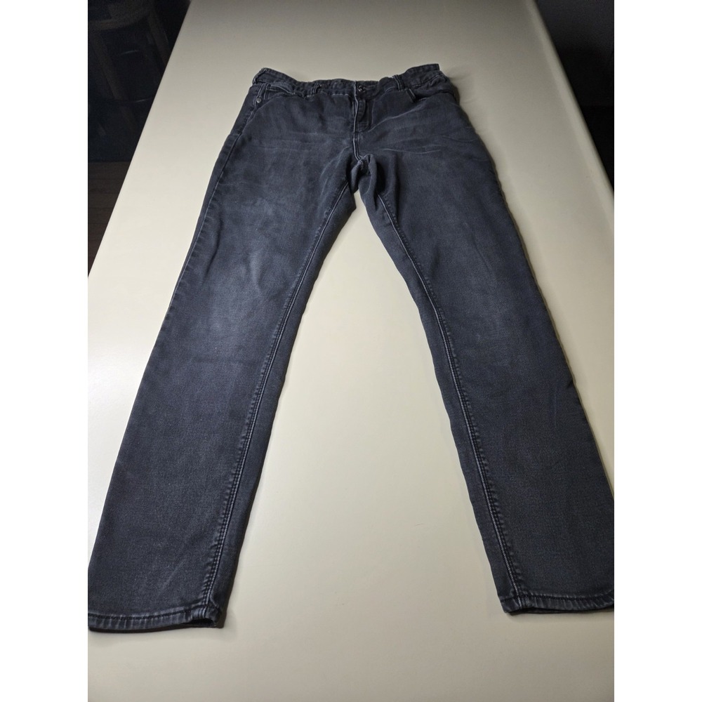 Buffalo Jeans Mimi Mid-Rise Slim Boyfriend Black Denim Women's Size 8x28